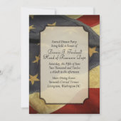 Invitation du Dîner du drapeau américain (Devant)