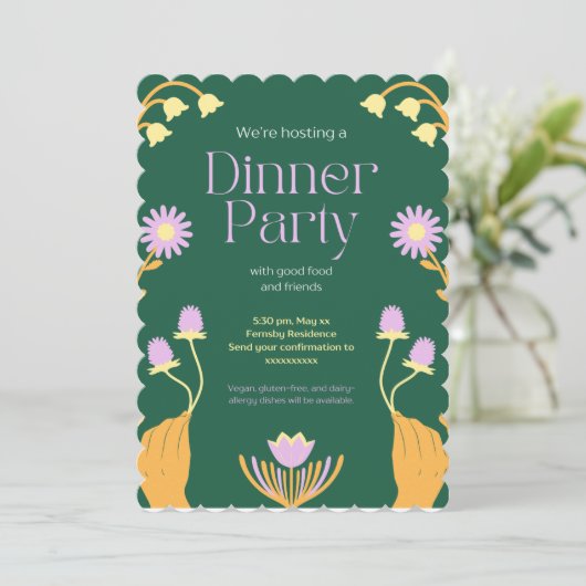 Invitation du dîner Élite (Debout devant)