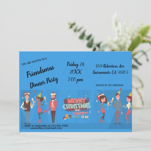 Invitation du Dîner Friendmas (Debout devant)