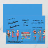 Invitation du Dîner Friendmas (Devant / Derrière)