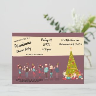 Invitation du Dîner Friendmas
