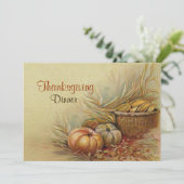 Invitation du dîner Thanksgiving (Debout devant)