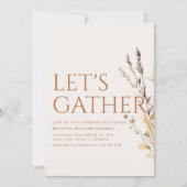 Invitation du dîner Thanksgiving moderne (Devant)