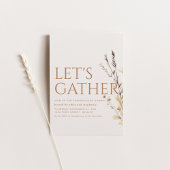 Invitation du dîner Thanksgiving moderne