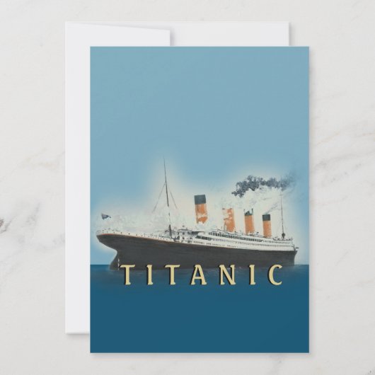 Invitation du Dîner Titanic (Dos)