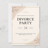 Invitation du Divorce Fun and Bold (Devant)