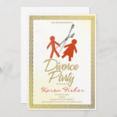 Invitation du Divorce Party (Devant / Derrière)