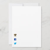 Invitation du DJ de partie avec les icônes (Dos)