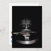 Invitation du DJ de partie avec les icônes (Devant / Derrière)