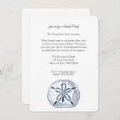 Invitation du dollar de sable (Devant / Derrière)