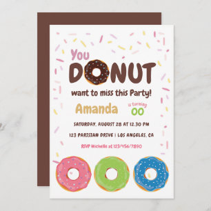 Invitation du Donut Party