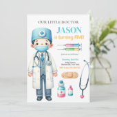 Invitation du Dr Médicale Anniversaire de enfant P (Debout devant)