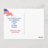 Invitation du drapeau américain (Dos)