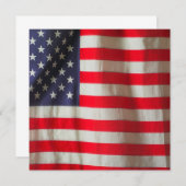 Invitation du drapeau américain (Devant / Derrière)