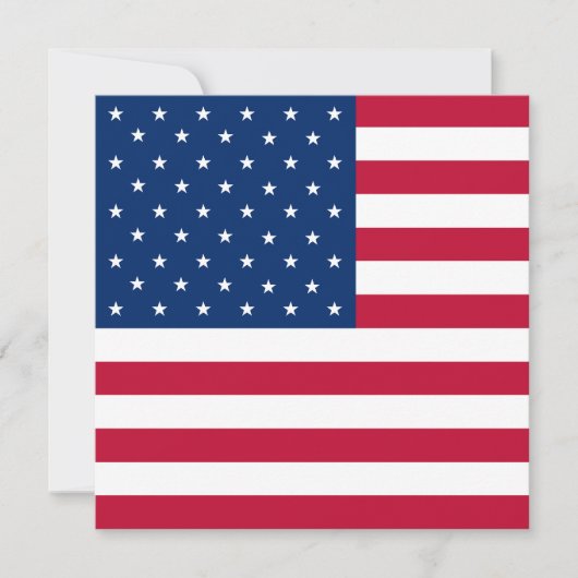 Invitation du drapeau américain (Devant)