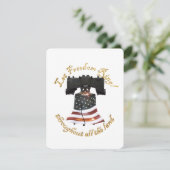 Invitation du drapeau américain Liberty Bell (Debout devant)