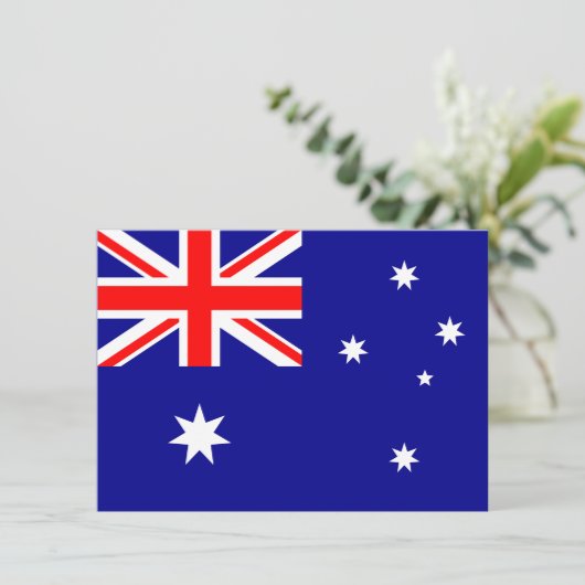 Invitation du drapeau australien (Debout devant)