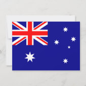 Invitation du drapeau australien (Devant)