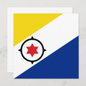 Invitation du drapeau Bonaire (Devant / Derrière)