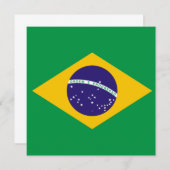 Invitation du drapeau brésilien (Devant / Derrière)