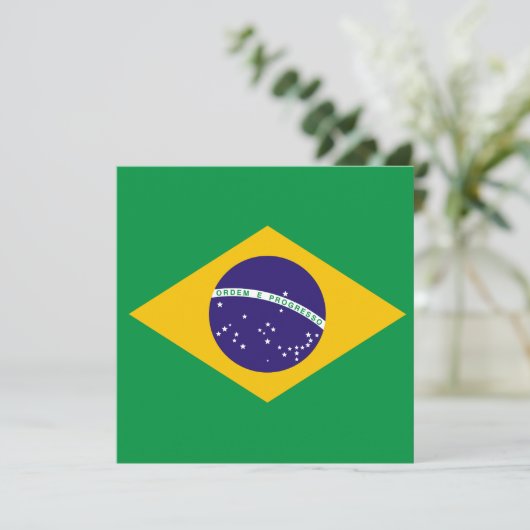 Invitation du drapeau brésilien (Debout devant)