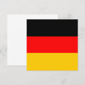 Invitation du drapeau de l'Allemagne (Devant / Derrière)