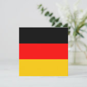 Invitation du drapeau de l'Allemagne (Debout devant)