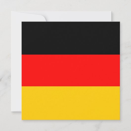 Invitation du drapeau de l'Allemagne (Devant)