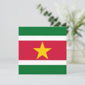 Invitation du drapeau du Suriname (Debout devant)