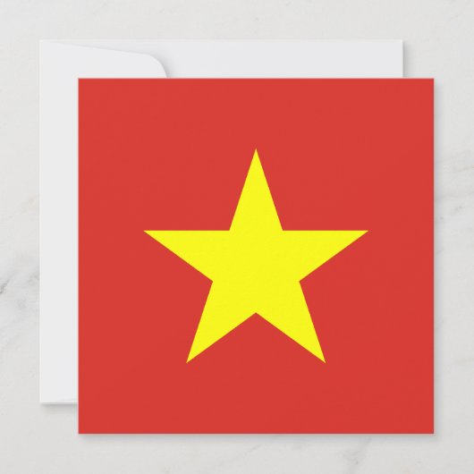 Invitation du drapeau du Vietnam (Devant)
