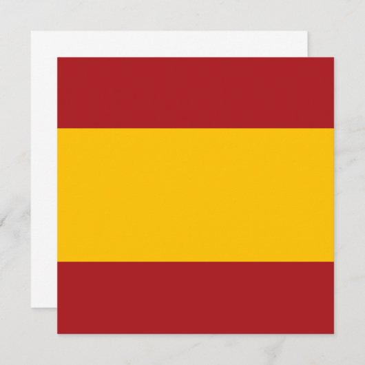 Invitation du drapeau espagnol (Devant / Derrière)