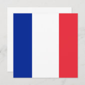Invitation du drapeau français (Devant / Derrière)
