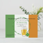 Invitation du Drapeau irlandais St. Patrick's Day (Debout devant)