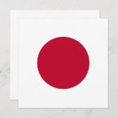 Invitation du drapeau japonais (Devant / Derrière)