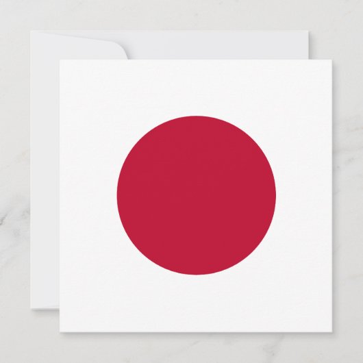 Invitation du drapeau japonais (Devant)