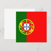 Invitation du drapeau portugais (Devant / Derrière)