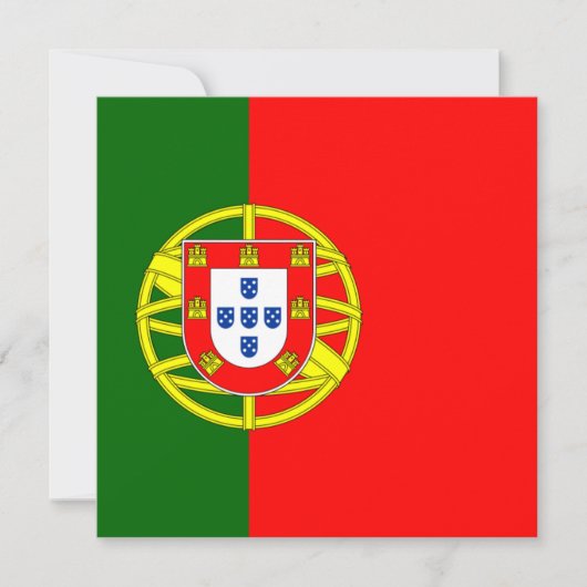 Invitation du drapeau portugais (Devant)