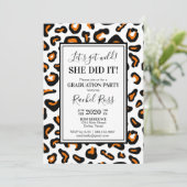 Invitation du Empreinte de léopard Graduation Part (Debout devant)