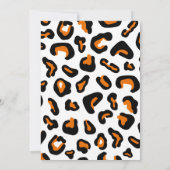 Invitation du Empreinte de léopard Graduation Part (Dos)