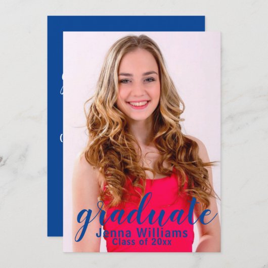 Invitation du Faire-part de la photographie (Devant / Derrière)