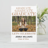 Invitation du Faire-part de la photographie (Debout devant)