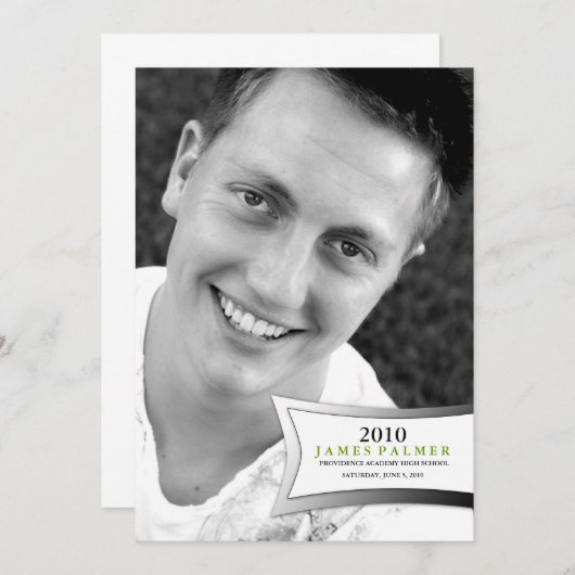 invitation du faire-part | de l'obtention du (Devant / Derrière)