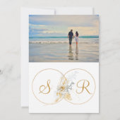 Invitation du Faire-part Fiançailles photo (Dos)