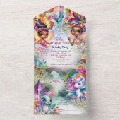 Invitation du Fairy Forest Party (À l'intérieur)