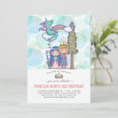 Invitation du Fairytale Party | Prince & Princesse (Debout devant)