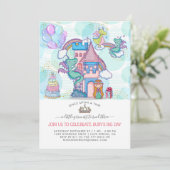 Invitation du Fairytale Party | Princesse & Dragon (Debout devant)