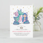 Invitation du Fairytale Party | Princesse & Dragon (Debout devant)