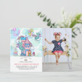 Invitation du Fairytale Party | Princesse & Dragon (Debout devant)