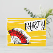 Invitation du Fan partie espagnol horizontale (Debout devant)