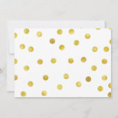 Invitation du Fancy Gold Confetti 40e anniversaire (Dos)